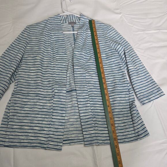 T by TALBOTS Striped Cardigan Open Sweatshirt Woman's Size S - Picture 5 of 7